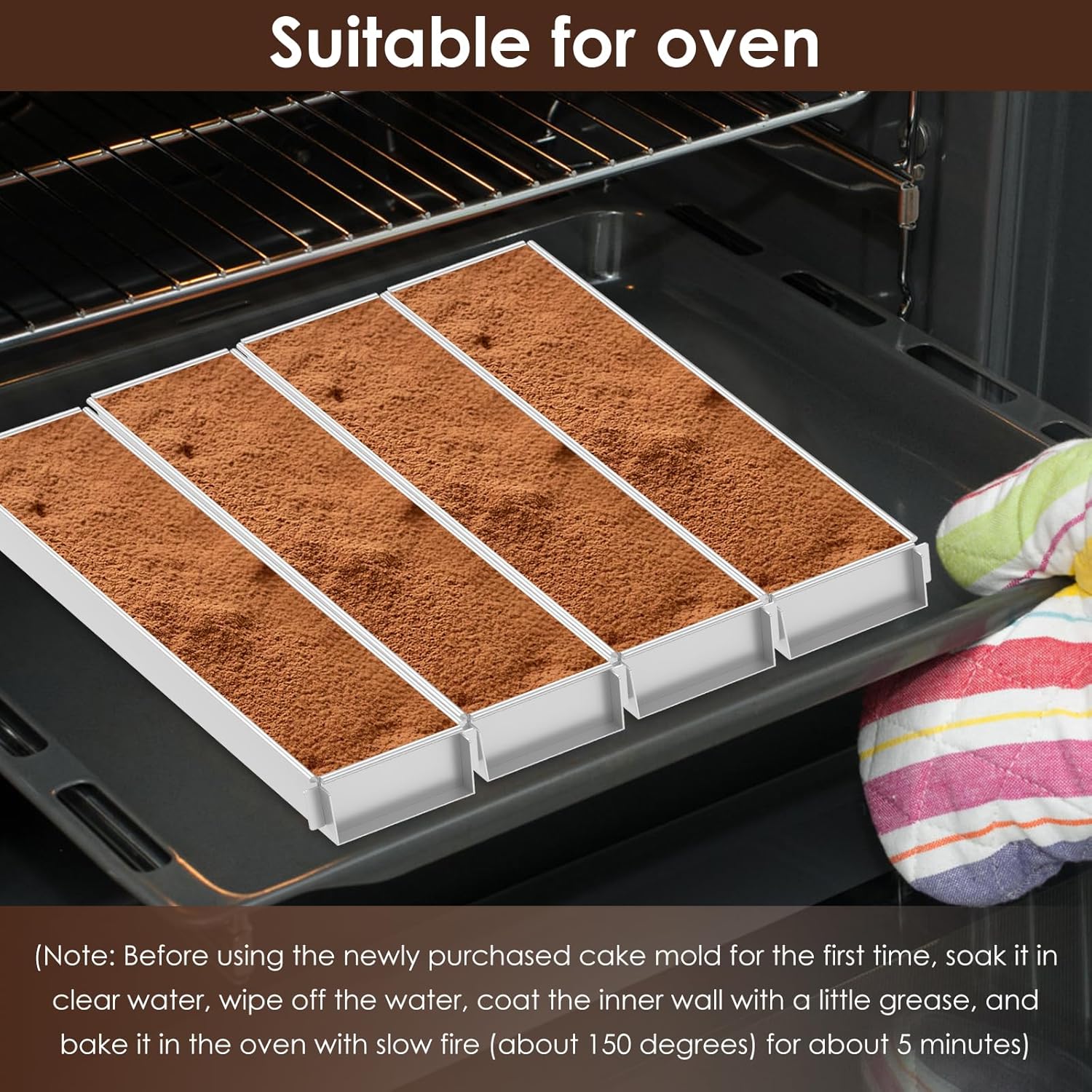 Baking tin - Cake tin - Tiramisu tin - Baking pan - Rectangular cake tin - Terrine tin - Loaf tin - Dessert tin - Pastry - Oblong baking tin - Kitchen utensils - Baking utensils - Kitchen accessories - Stainless steel - Stainless steel - Silver - 1 piece