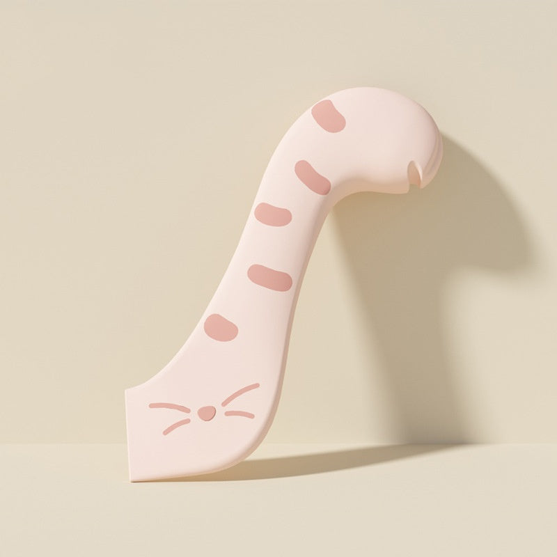 Pot Licker - Cat Food Spoon - Spatula - Can Opener - Dog Food Spoon - Feeding Spoon - Silicone Spatula - Pet Supplies - Pet Accessories - Food Scoop - Cans - Wet Food - Cat Paw Design - Kitchen Utensils - Multicolor - Pack of 3