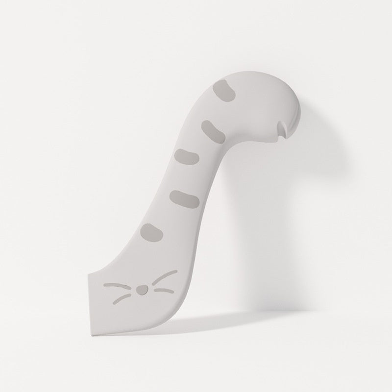 Pot Licker - Cat Food Spoon - Spatula - Can Opener - Dog Food Spoon - Feeding Spoon - Silicone Spatula - Pet Supplies - Pet Accessories - Food Scoop - Cans - Wet Food - Cat Paw Design - Kitchen Utensils - Multicolor - Pack of 3