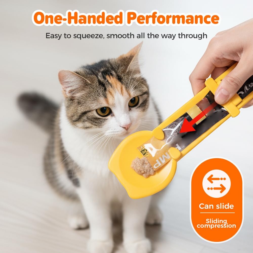 Cat Food Spoon - Cat Treats - Lick Snack - Liquid Snack - Feeding Spoon - Pet Supplies - Pet Accessories - Food Scoop - Treats - Dispenser - Food Bowl Accessories - Dog Food - Snack Holder - Multicolor - 4 pieces