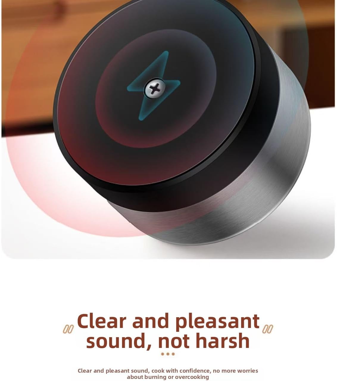 Kitchen Timer - Timer - Kitchen Timer - Egg Timer - Stopwatch - Mechanical Timer - Time Clock - Pomodoro - Kitchen Utensils - Cooking Utensils - Baking Utensils - Gadgets - Alarm Clock - Clock - Stainless Steel - Magnet - Cooking - White - 1 Piece