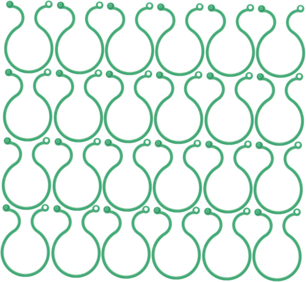 Plant clips - Plant binders - Binding clips - Garden clips - Plant rings - Mounting clips - Plant supports - Vegetable garden accessories - Growing supplies - Climbing plants - Guides - Garden articles - Green - 100 pieces