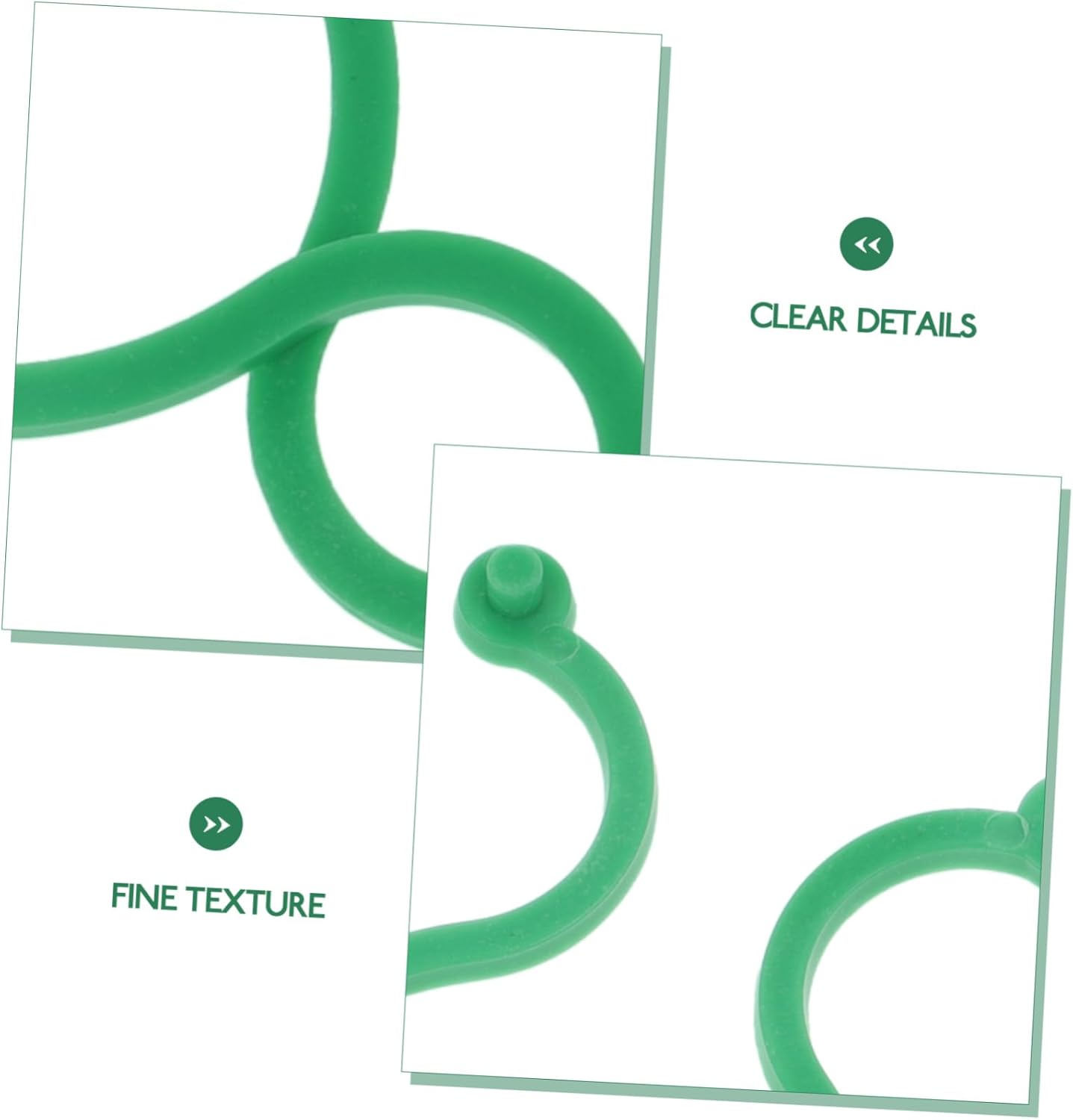 Plant clips - Plant binders - Binding clips - Garden clips - Plant rings - Mounting clips - Plant supports - Vegetable garden accessories - Growing supplies - Climbing plants - Guides - Garden articles - Green - 100 pieces