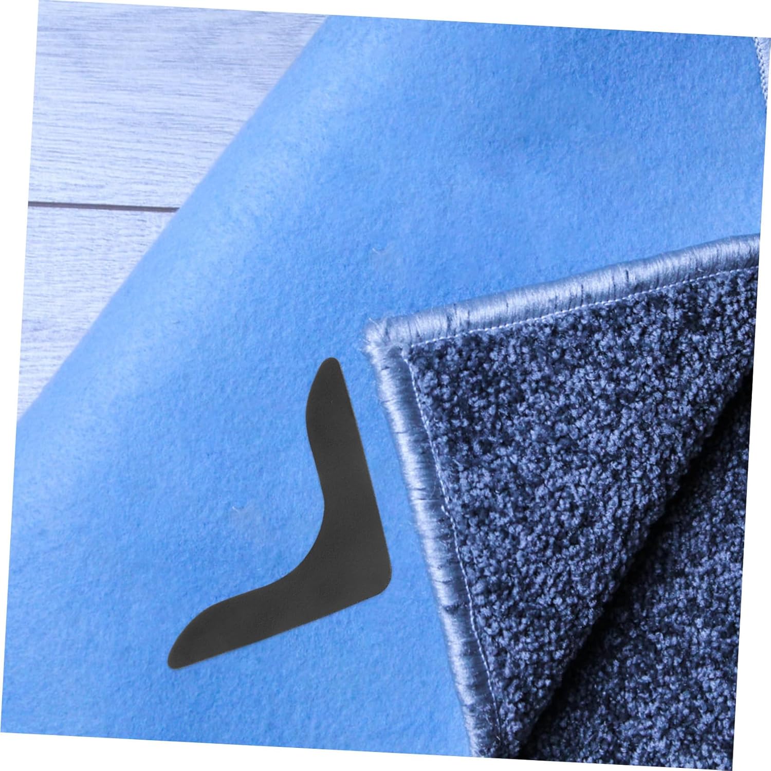 Carpet stoppers - Anti-slip mat - Rug grippers - Rug stopper - Anti-slip stickers - Rug fixer - Carpet undermat - Sofa cover stopper - Stair mat stopper - Corner grippers - Reusable - Black - 8 Pieces