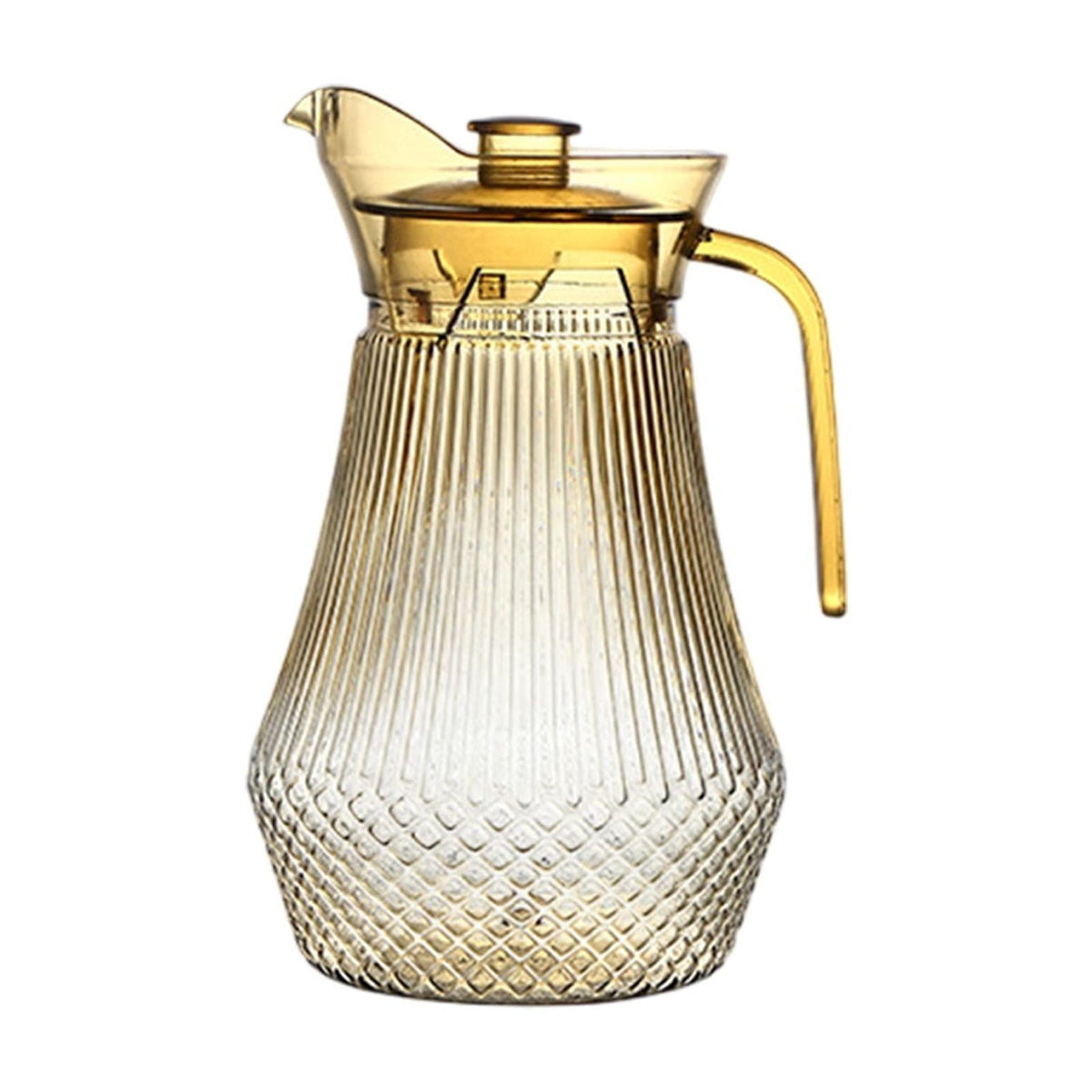 Acrylic Pitcher, Clear Plastic Water Pitchers with Lid and Spout, Iced Tea Pitcher Beverage Containers for Fridge, Juice, Sangria, Lemonade, Shatter-proof, BPA-Free Clear