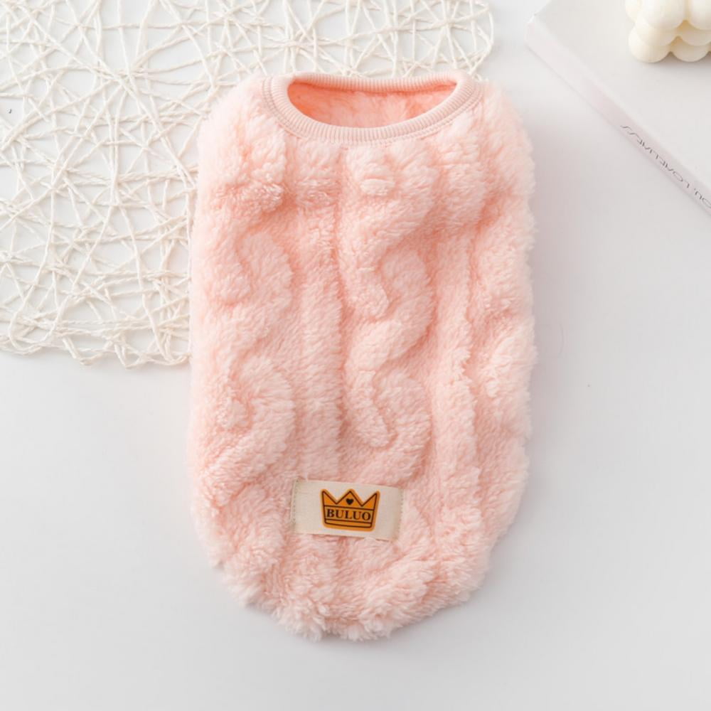 Cat Sweaters Kitty Sweater for Cats Knitwear,Small Dogs Kitten Clothes Male and Female,High Stretch,Soft,Warm Dog Clothes for Small Dog and Cat Winter M Pink