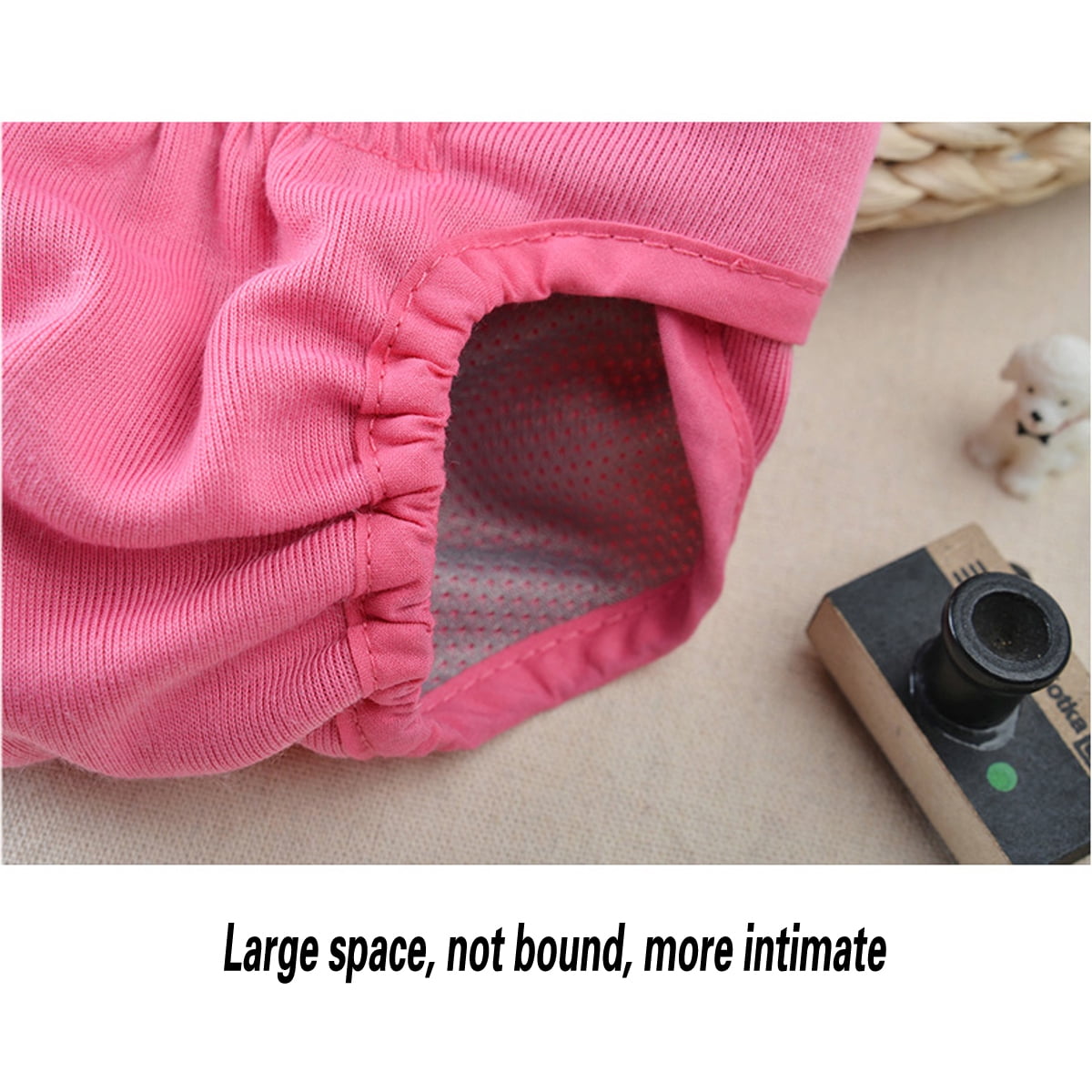Comfortable Dog Underwear Dog Diapers Pants Male Female to Put On/Off Breathable Physiological Pants Reusable Sanitary Panties for Small to Large Dogs Pet (1pcs, Pink, XL) XL Black