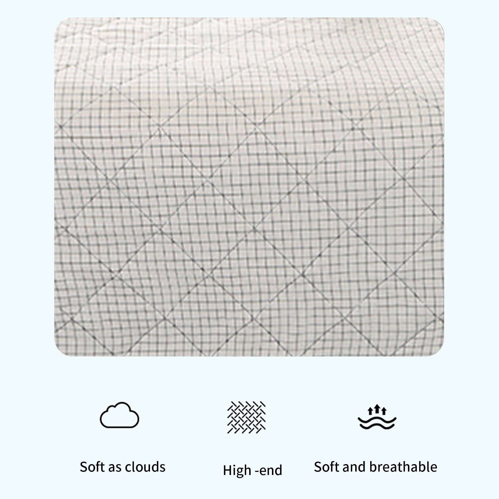 Summercome Cooling Quilt, Thin Quilts Summer Lightweight Comforter, Full Washed Cotton, Machine Washable, Soft Comfy Breathable Sleep Blanket for Hot Sleeper, Ultra-Cool Lightweight (Blue, Queen) Queen Blue