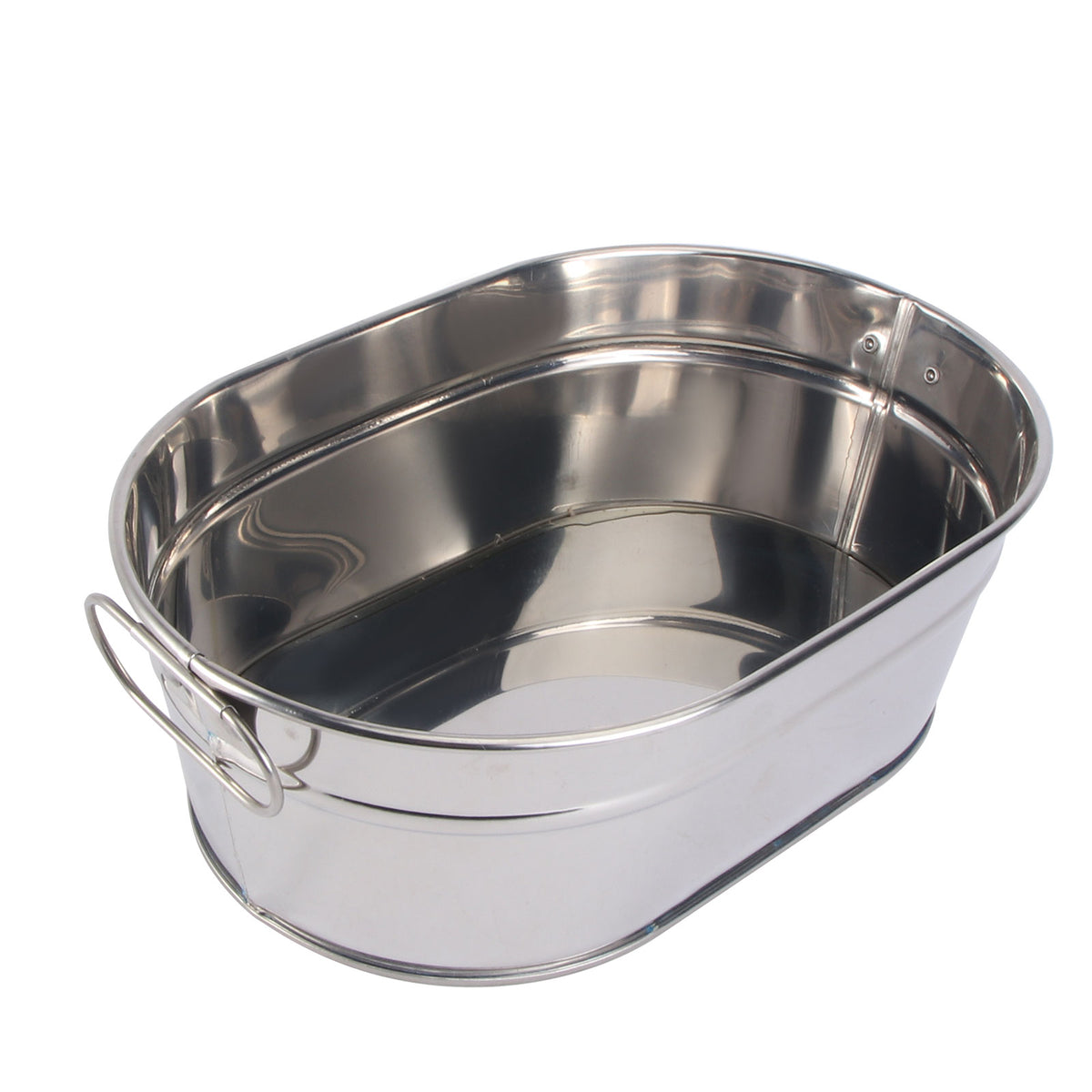 HOOWIFFY Large Capacity Stainless Steel Seafood Bucket for Serving Seafood in Restaurants and Home Tableware 1 Piece