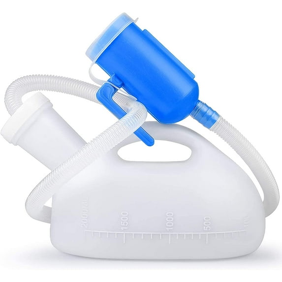 2000ml Male Urinal Bottle - Portable Urine Container for Home &amp; Travel