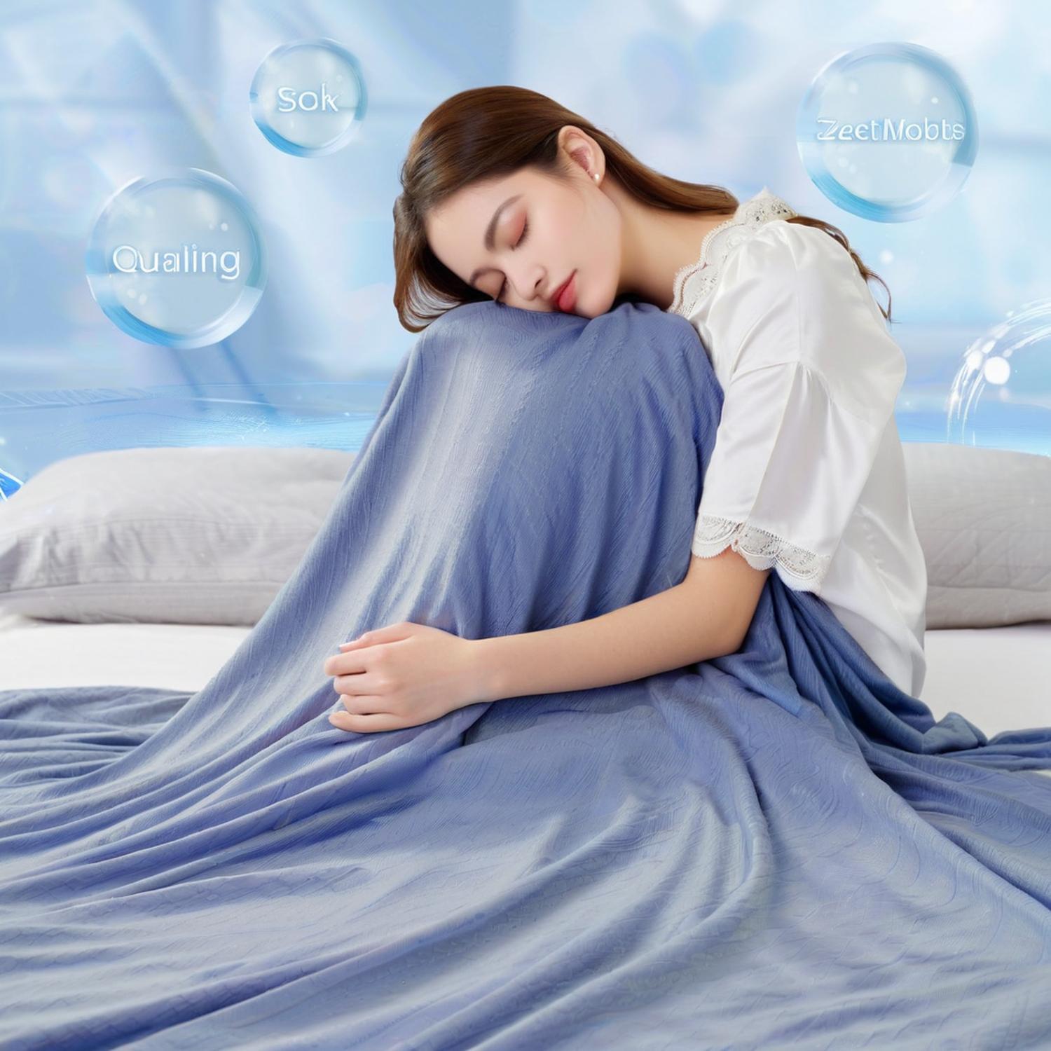 Sky Blue Blanket - 150x200cm Soft Warm Throw for Beds, Sofas & Living Spaces