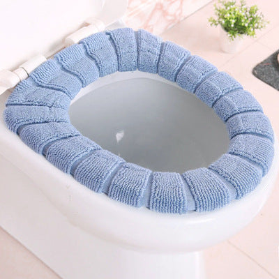 4-Piece Toilet Seat Cover Set - Soft, Warm & Non-Slip Bathroom Accessories