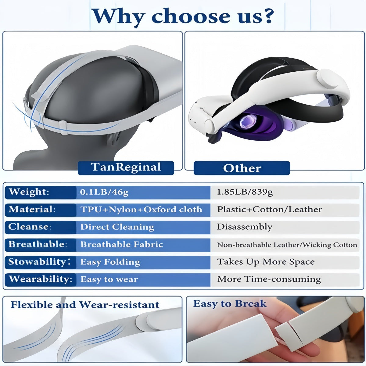 1 pc oculus meta quest2 Original headband/elastic tie headband