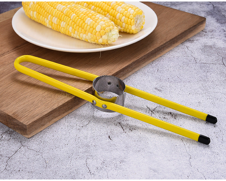 1 pc Household stainless steel peeler, plane knife, threshing and stripping device, creative kitchen tools (yellow)