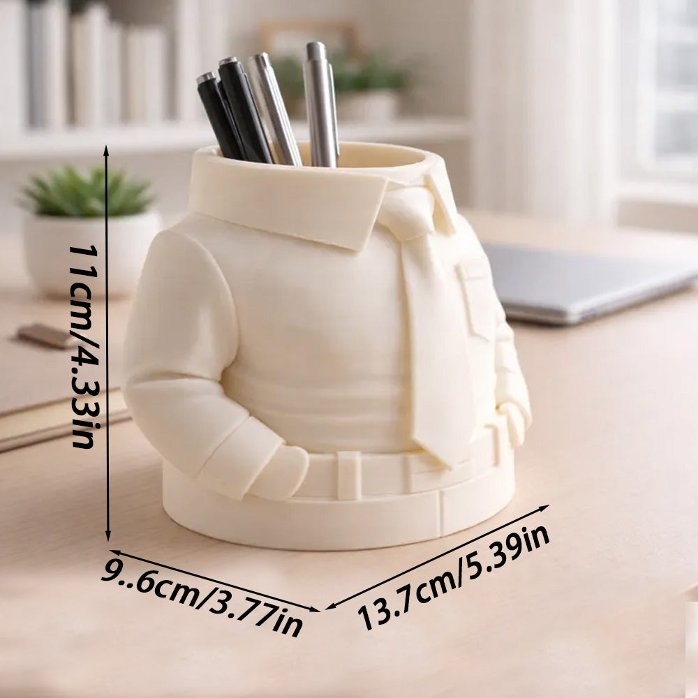 Hirt & Tie Pen Holder – Stylish 3D Printed Desk Organizer
