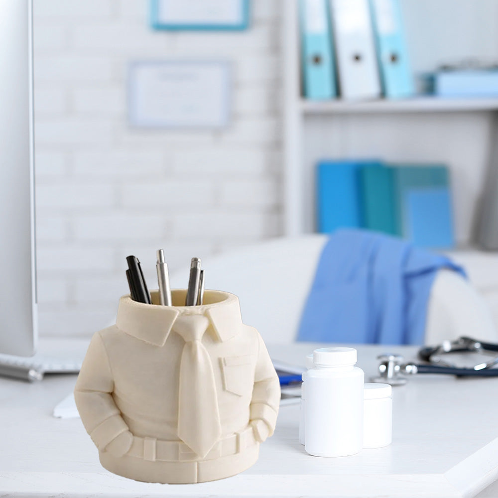 Hirt & Tie Pen Holder – Stylish 3D Printed Desk Organizer