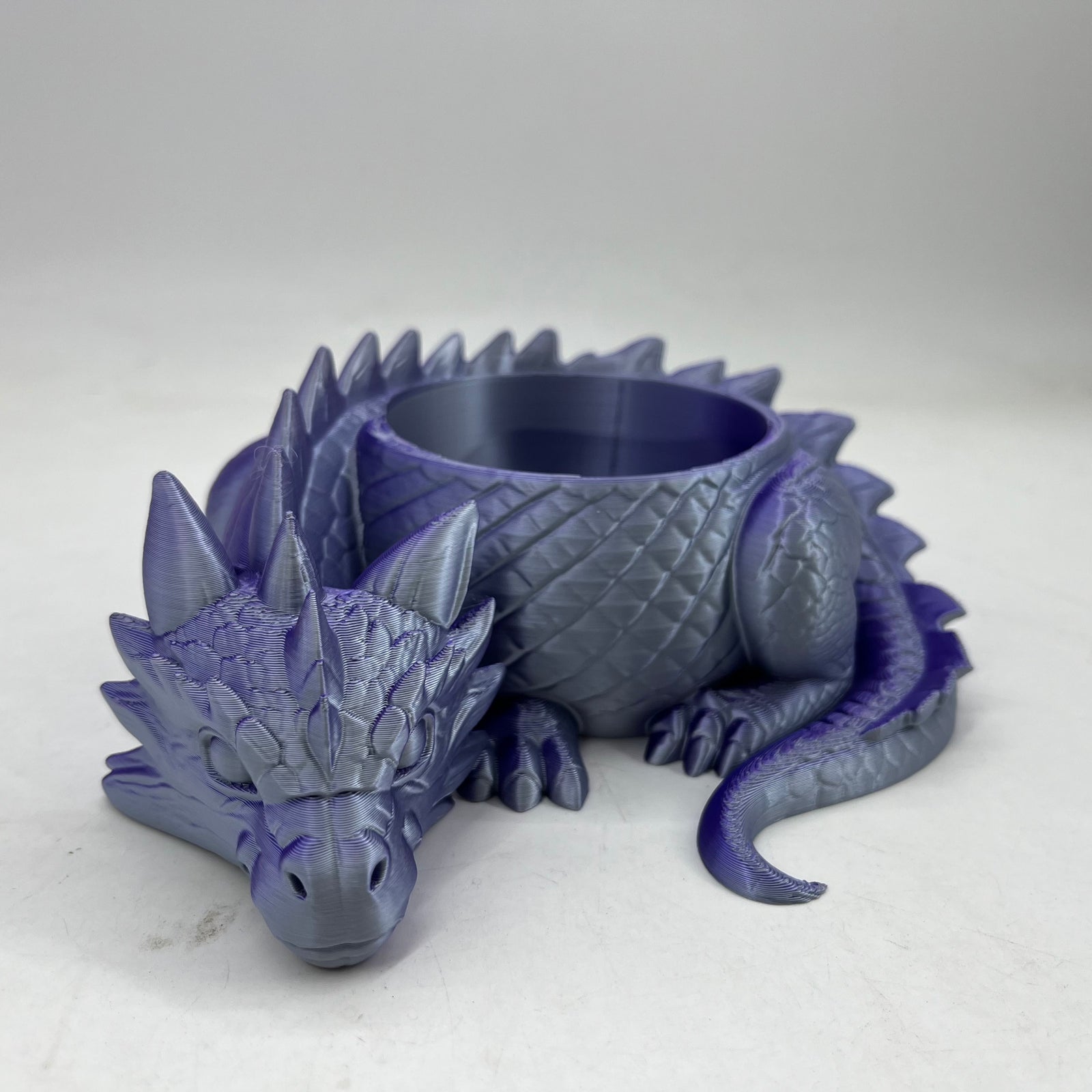 Sleeping Dragon Bowl, Fantasy Home Decor 3D Printed,Sleeping Dragon Flowerpot,Dragon Lover Gifts