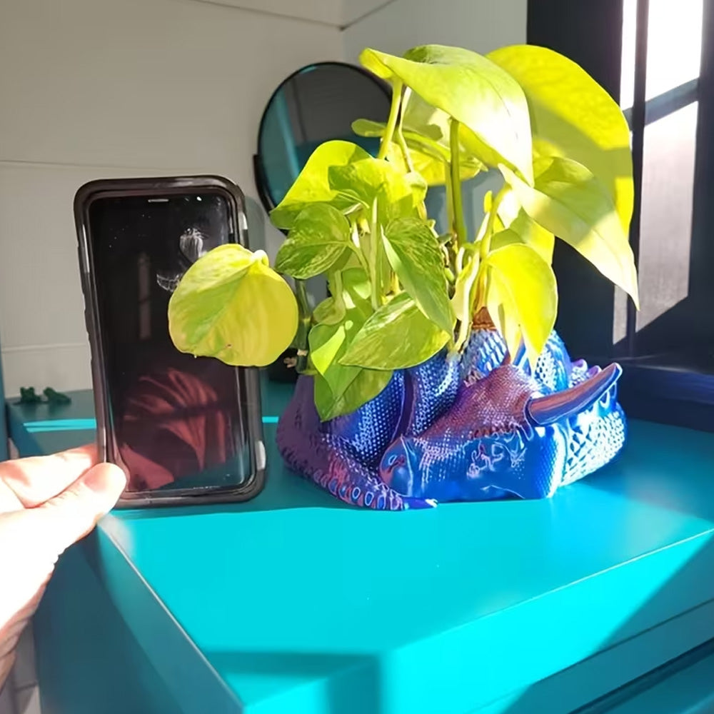 Dragon Planter, 3D Printed, Fantasy Decor, Dragon Pot, Dragon Bowl, Dragon Dish