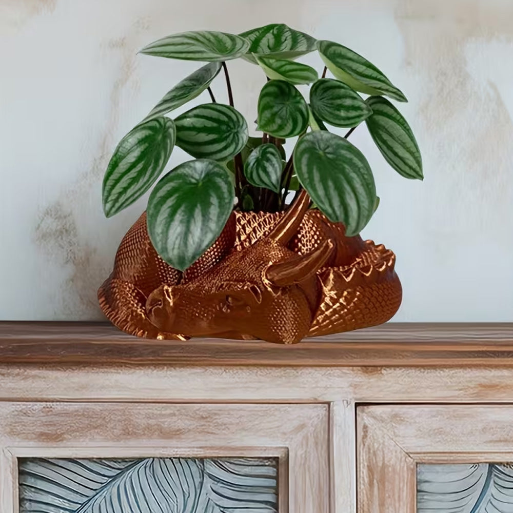 Dragon Planter, 3D Printed, Fantasy Decor, Dragon Pot, Dragon Bowl, Dragon Dish