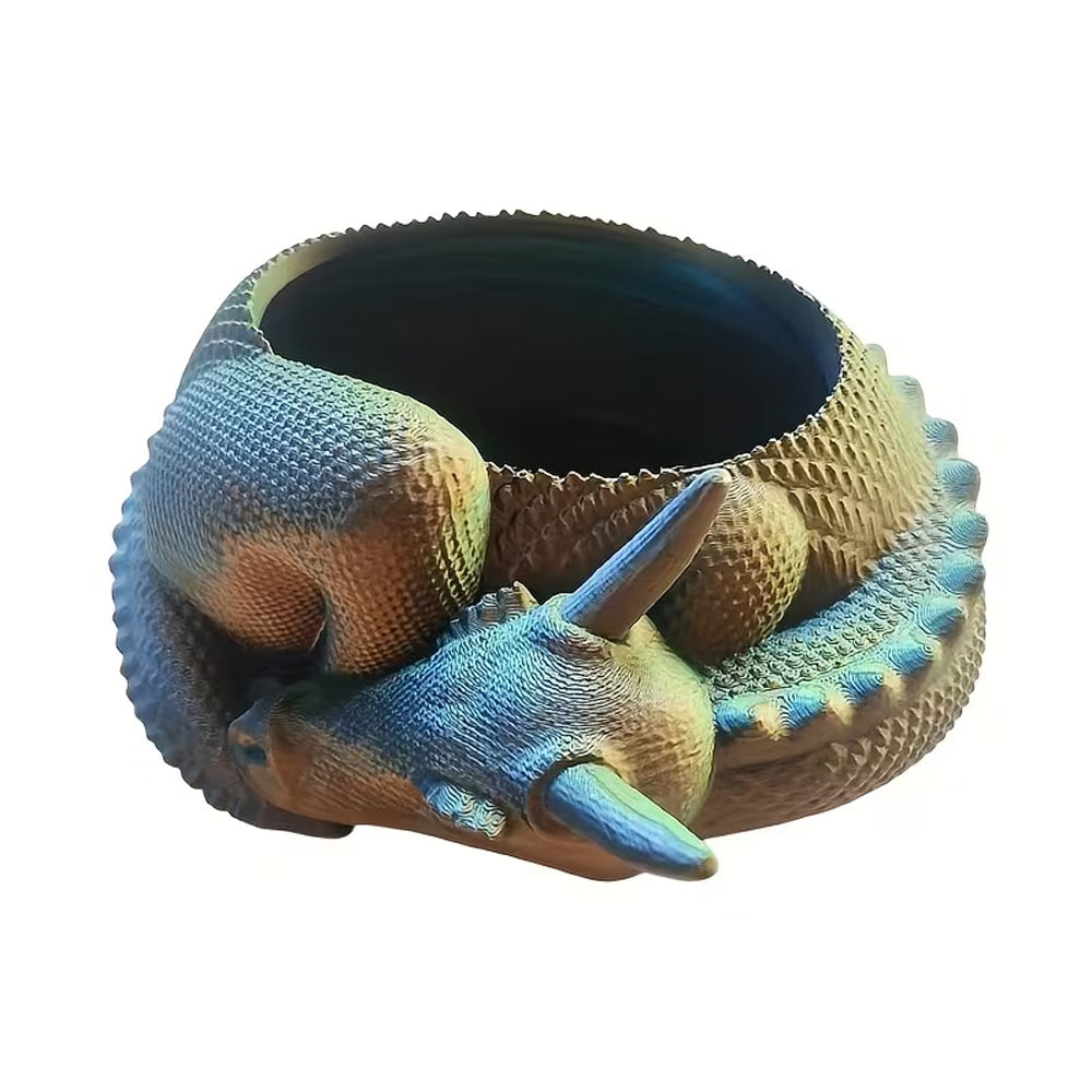 Dragon Planter, 3D Printed, Fantasy Decor, Dragon Pot, Dragon Bowl, Dragon Dish