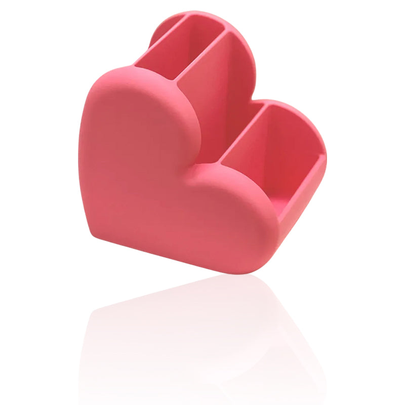 These adorable 3D-printed heart-shaped cosmetic and desktop organizers are perfect for keeping your space tidy while adding a decorative touch.