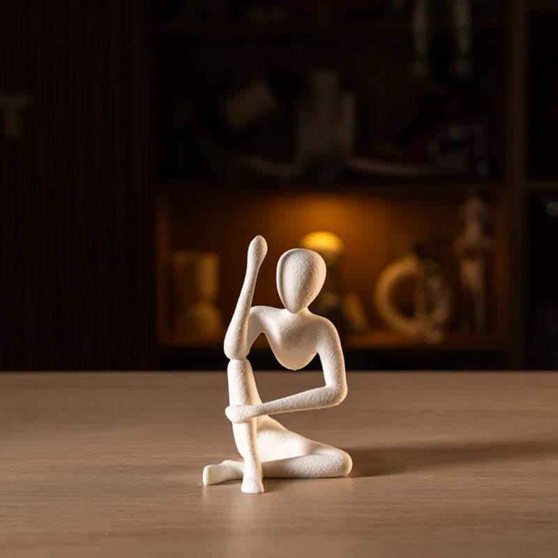 This "Blooming" vase stand adds a touch of nature to your space. White, single piece.