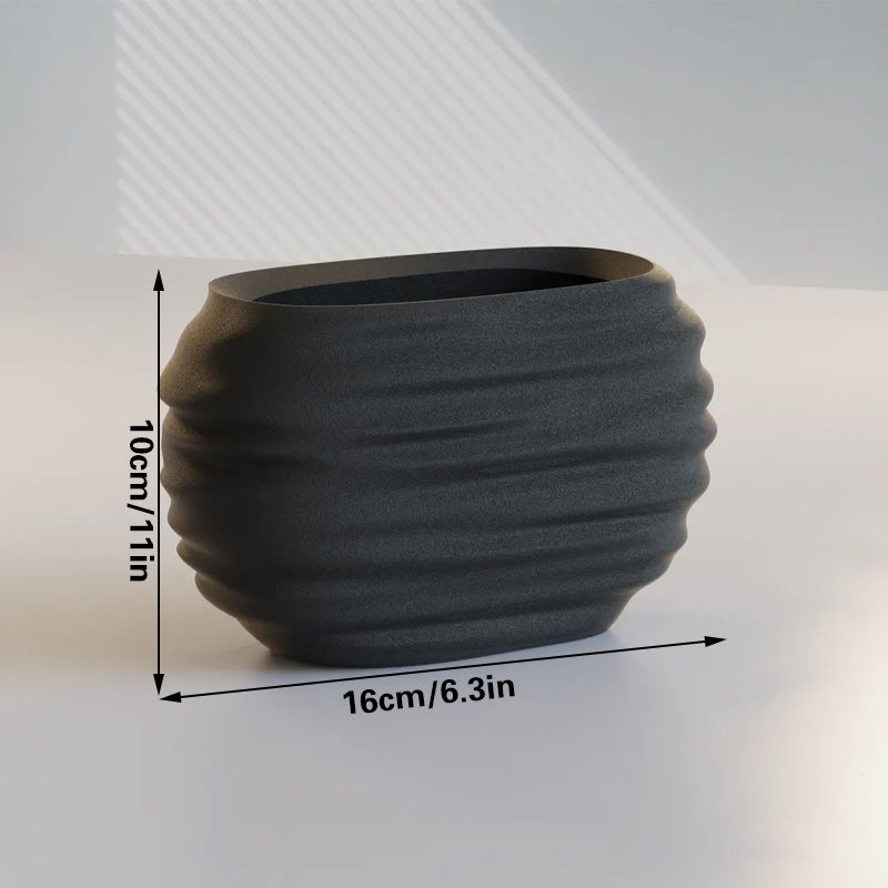 3D Printed Modern Pen Holder and Brush Cup - 
marble color