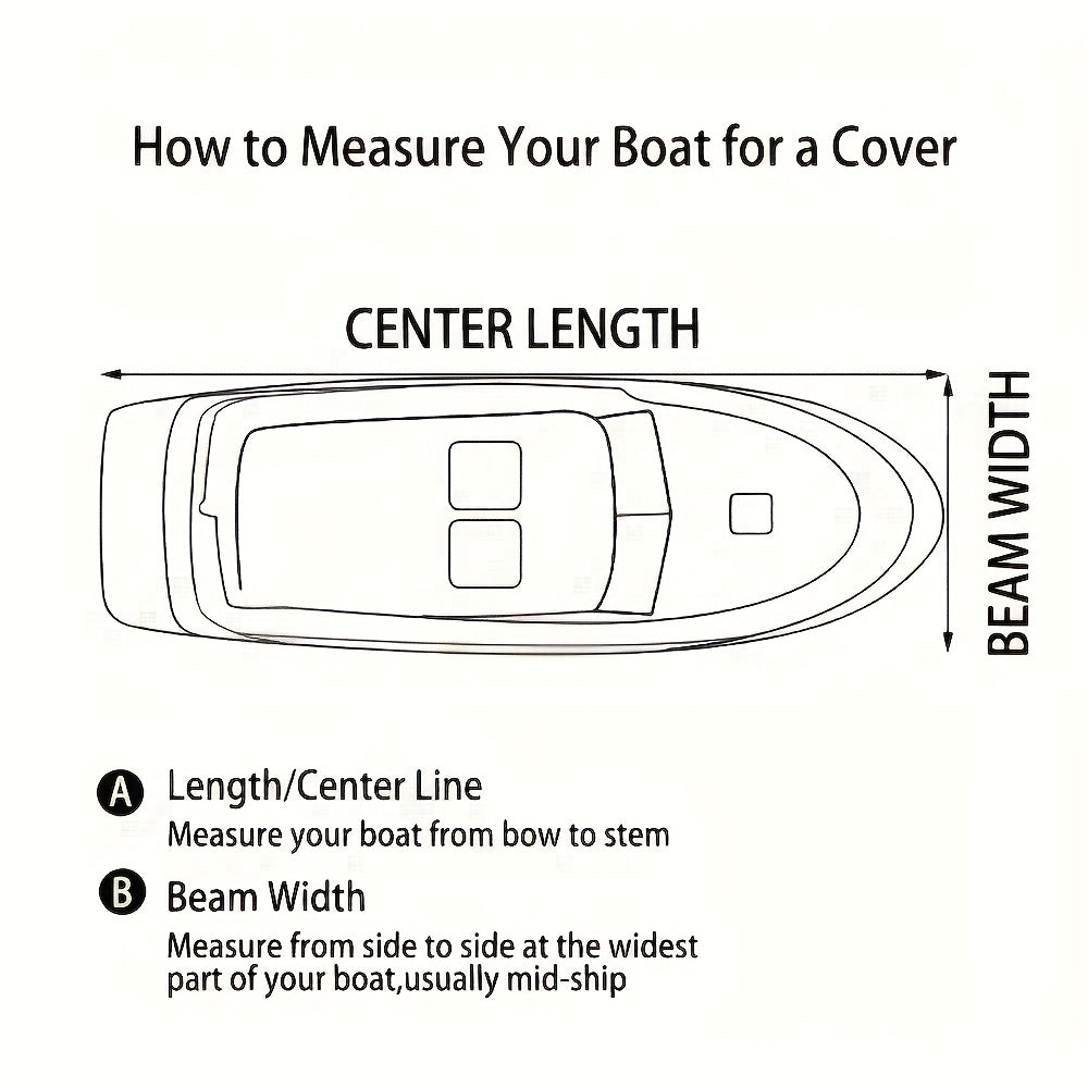 Trailerable Boat Cover – Heavy Duty Waterproof Tarp with Storage Bag, Designed for V-Hull, Fish & Ski, Runabout, Bass & Fishing Boats,14-16FTSilver