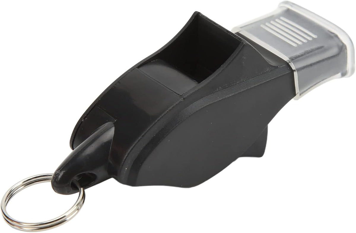 100 Pack Pea-less Plastic Whistles with Lanyards, Loud Crisp Sound Sports Whistle for Coaches, Referees &amp; Officials, Durable Lightweight Outdoor Training Equipment