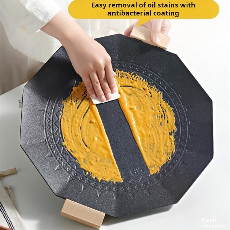 Dodecagon Electric Grill Pan Portable Outdoor Non-Stick Barbecue Cookware For Camping Picnic Smokeless Aluminum Alloy Skillet