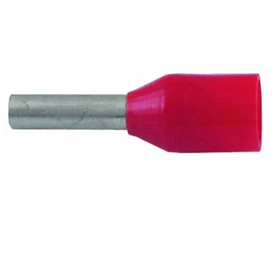 Alco Bootlace Ferrule Insulated Polyamide Red 35mmx30mm OAL 20/Pack | BLR35/20