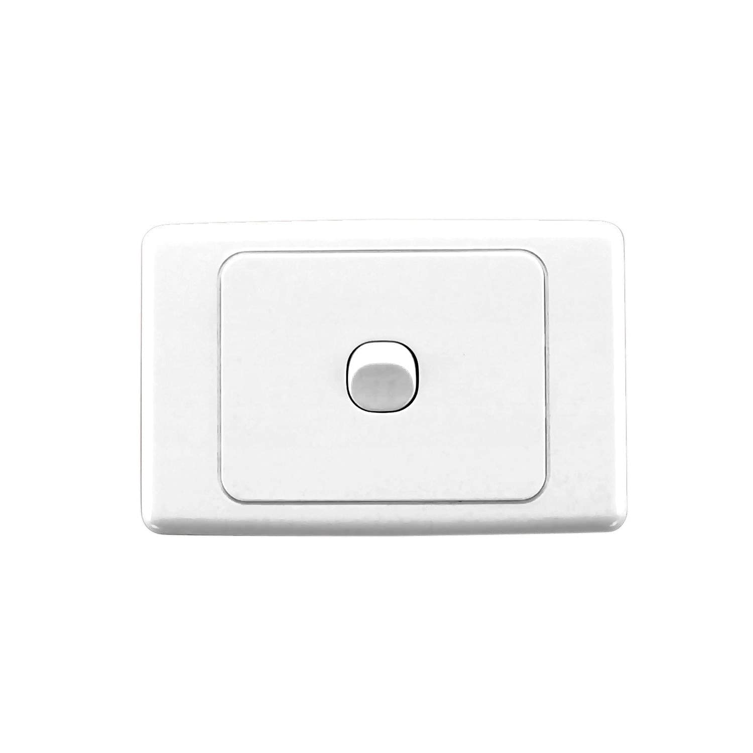 2000 Series 250V 10A 1 Gang Horizontal Standard Flush Switch, White Electric