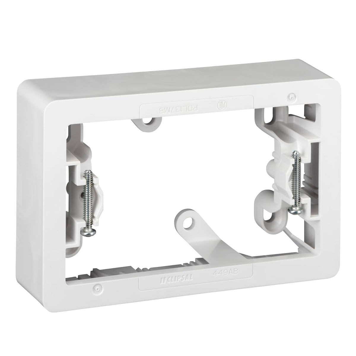 1 Gang Standard Mounting Block, 34 mm Depth, Vivid White