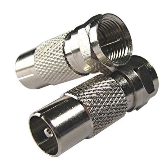 Matchmaster TV Cable Adaptor F Male to IEC (PAL) Male 20 Pack | 08MM-A1