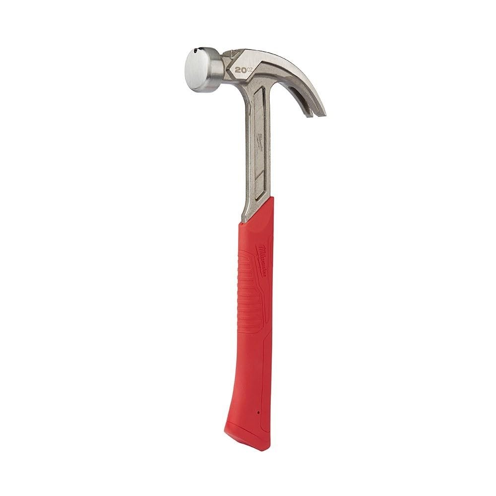 Milwaukee Rubber Grip Curved Claw Hammer 560 g