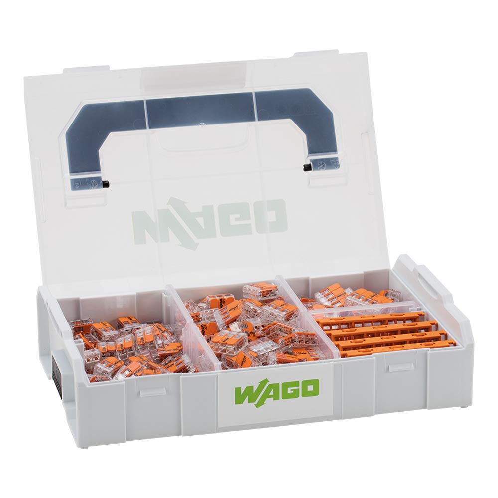 **Official & Genuine** WAGO 887-952 L-BOXX® Mini - 4mm² 221 Series Connectors in Sortimo Carry Case (100) 221-412, (100) 221-413, (25) 221-415, (4) 221-500