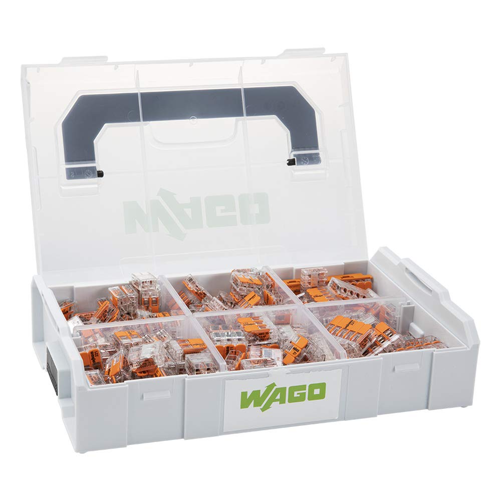 **Official & Genuine** WAGO 887-957 L-BOXX® Mini - 4mm² & 6mm² 221 Series Connectors in Sortimo Carry Case (75) 221-412, (50) 221-413, (25) 221-415, (40) 221-612, (30) 221-613, (15) 221-415, (1) 221-500