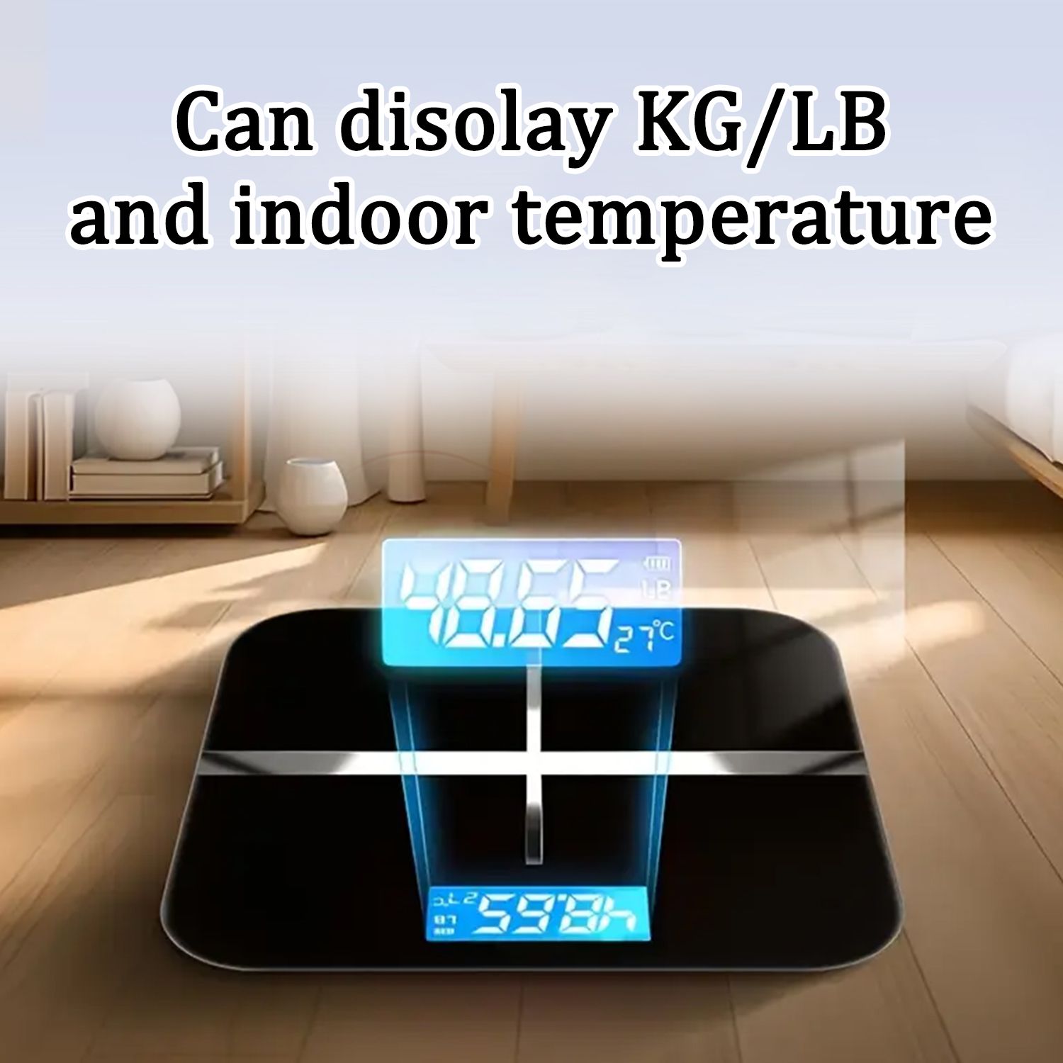 396-pound Weight Scale, Electronic Scale, Bathroom Scale, Personal Scale, High-precision Weight Scale, With LCD High-definition Display And Temperature Display (switchable KG/LB Units) Large Platform, Durable And Safe, Suitable For Various Scenarios