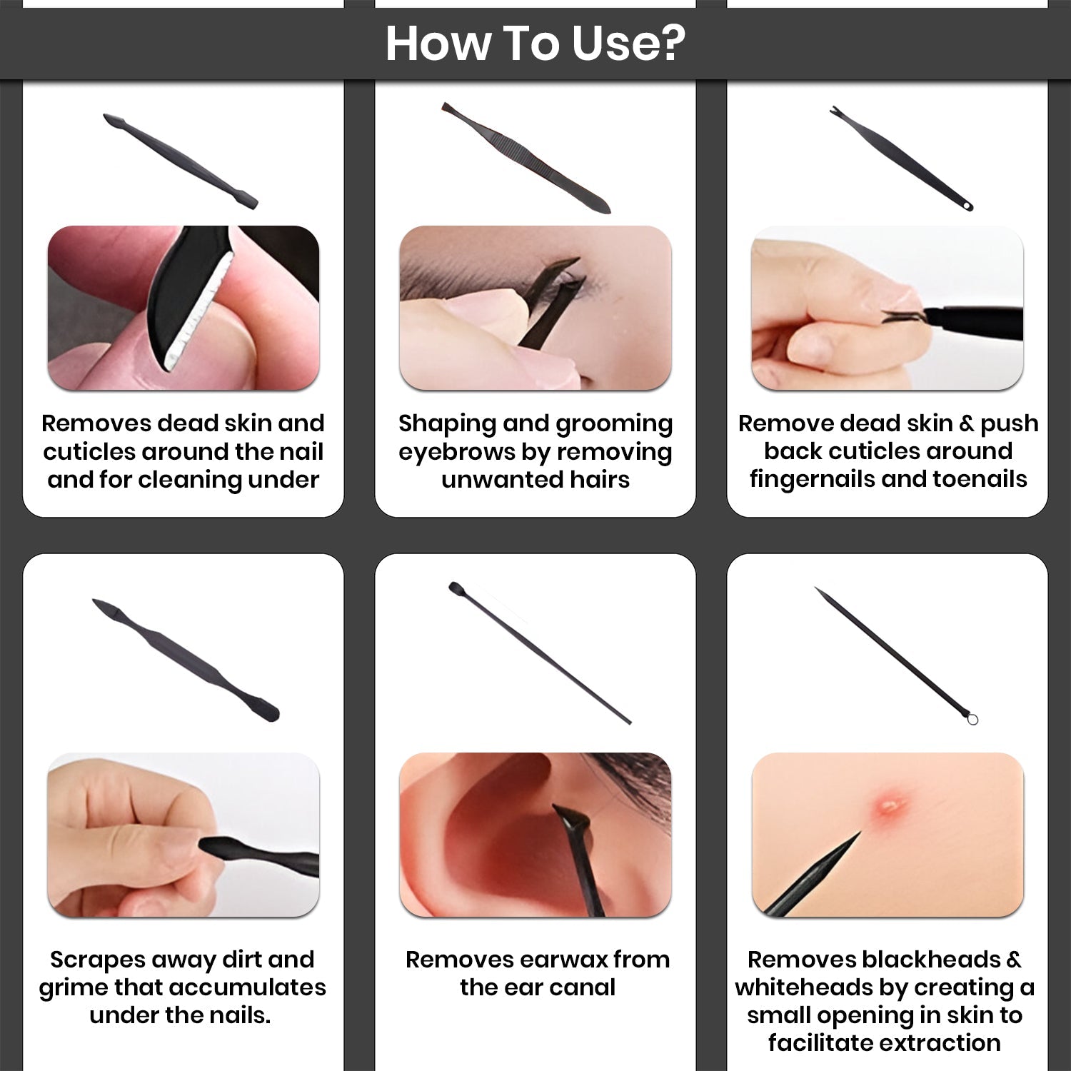 12PCS/Set Tools Manicure Pedicure Kit