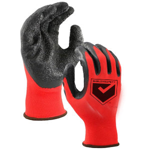 12Pcs Work Gloves Latex Coated General Purpose Hand Protection Garden Mechanic-Medium