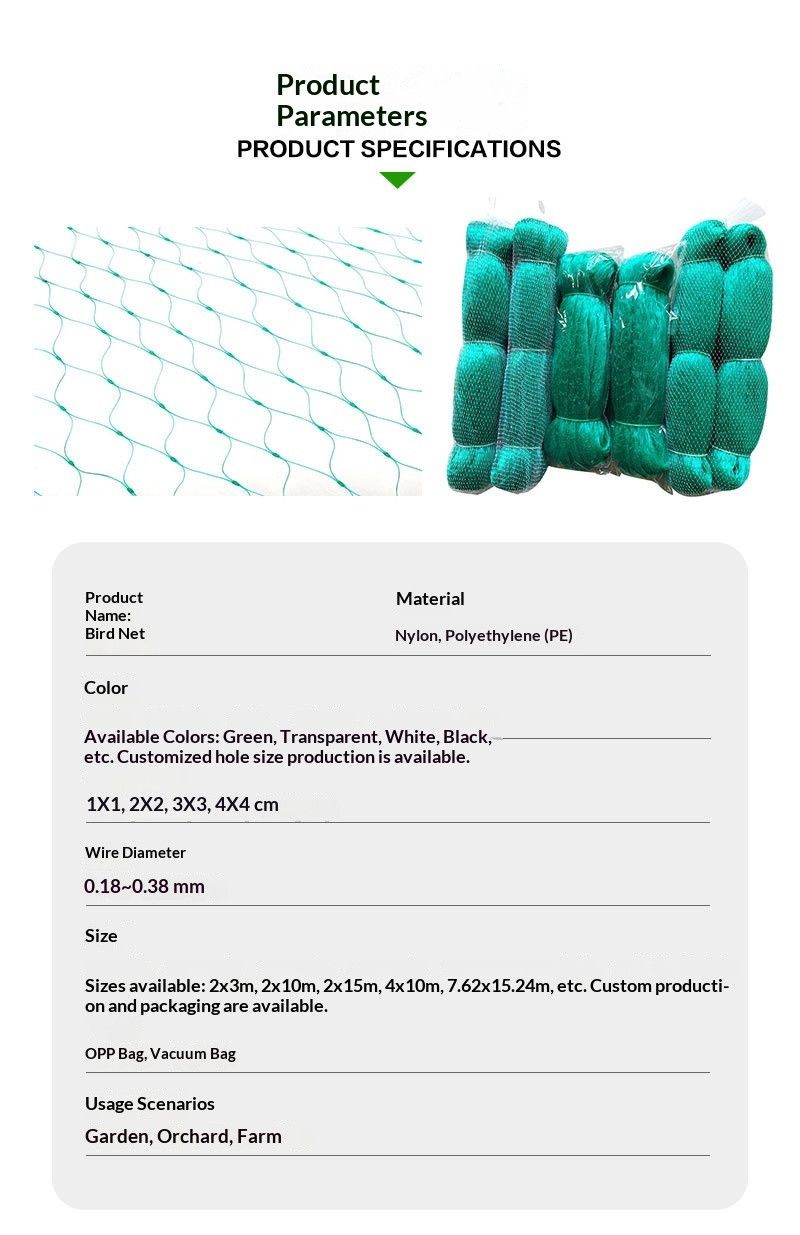 Transparentnylonmesh,4meterswideby20meterslong