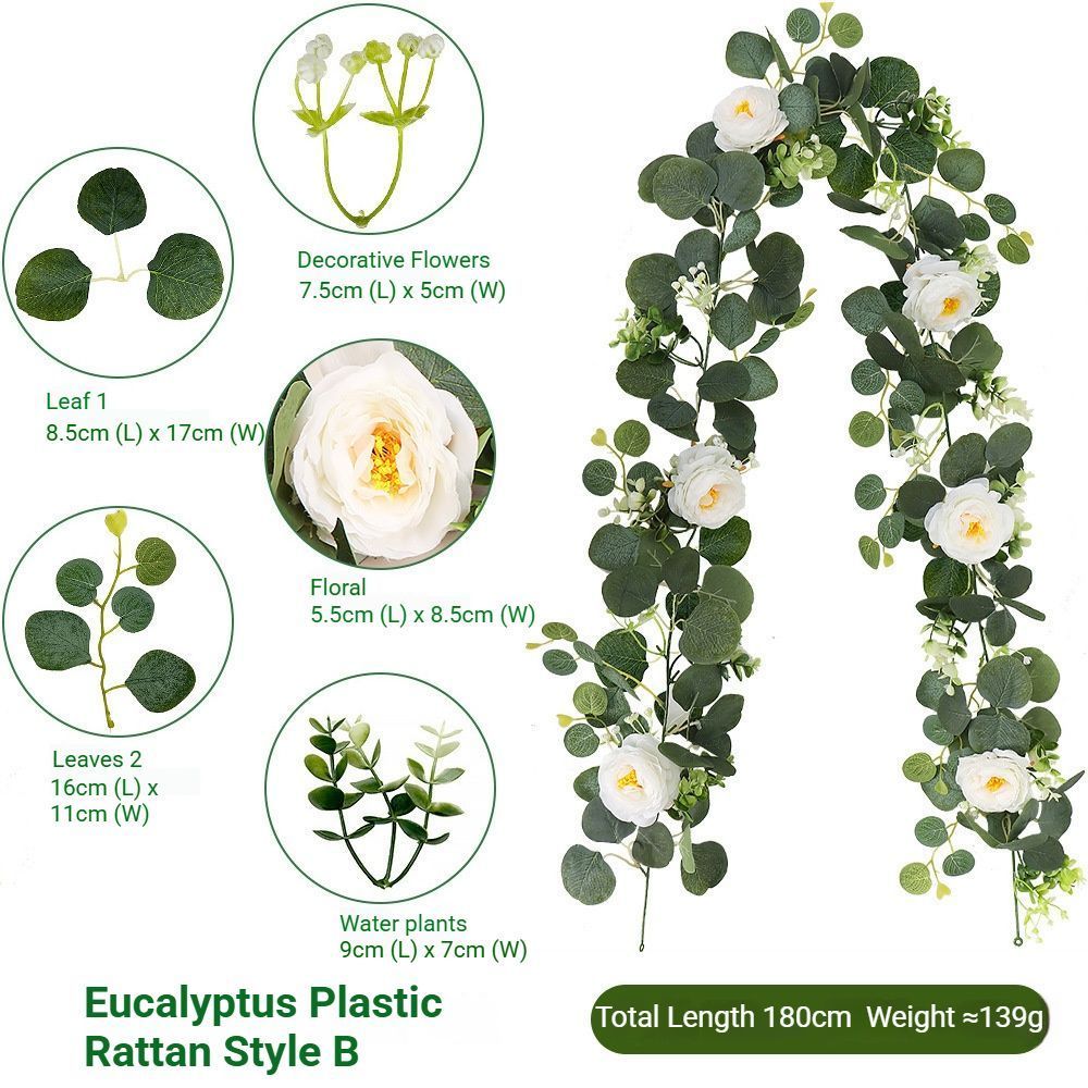 Artificial Eucalyptus Vine purple