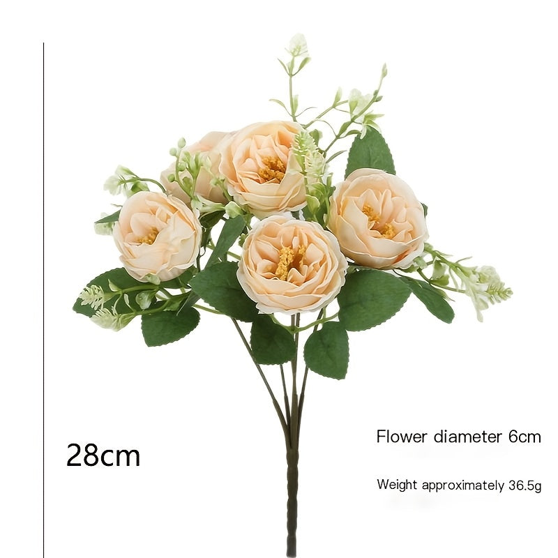 Artificial-flower-Rose-pink-1piece-44cm