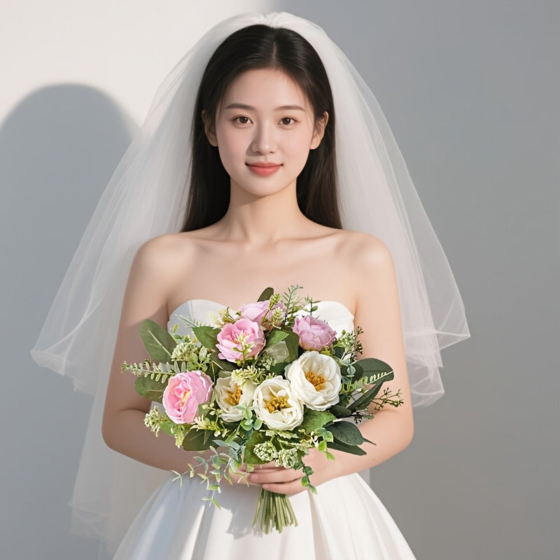 Artificial-flower-White-chrysanthemum-1stem-29cm