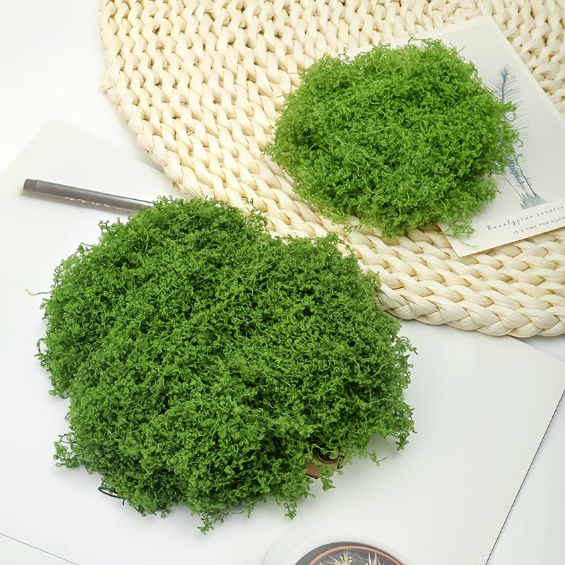 diy artificial moss lawn-Dark Green Filamentous Moss 200g