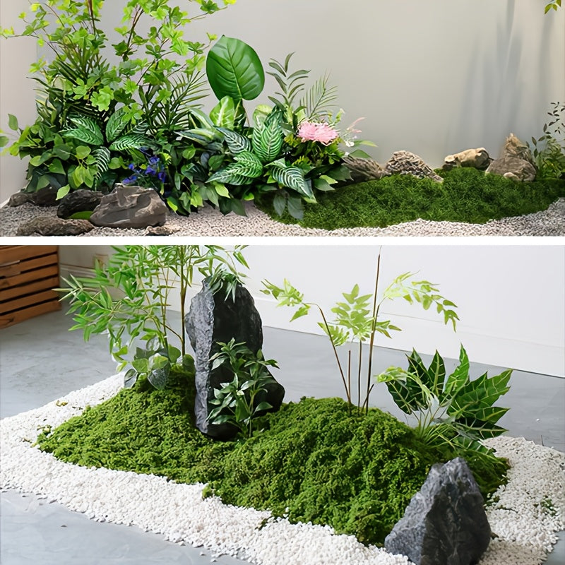 diy artificial moss lawn-Light Green Filamentous Moss 50g
