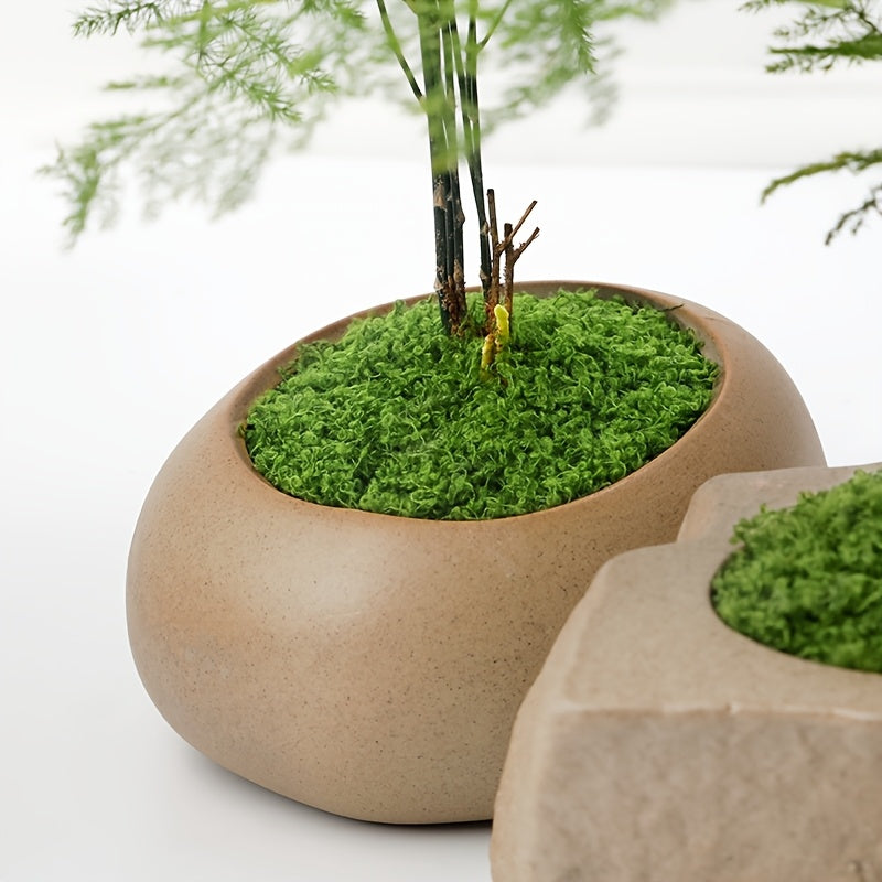 diy artificial moss lawn-New moss (light green thread style) 1m × 1m