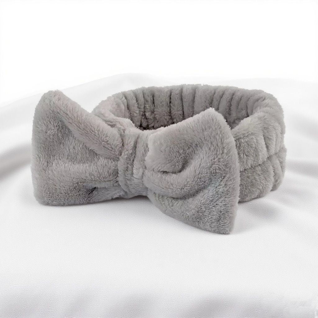 Autumn/Winter Plush Bow Headband Yellow