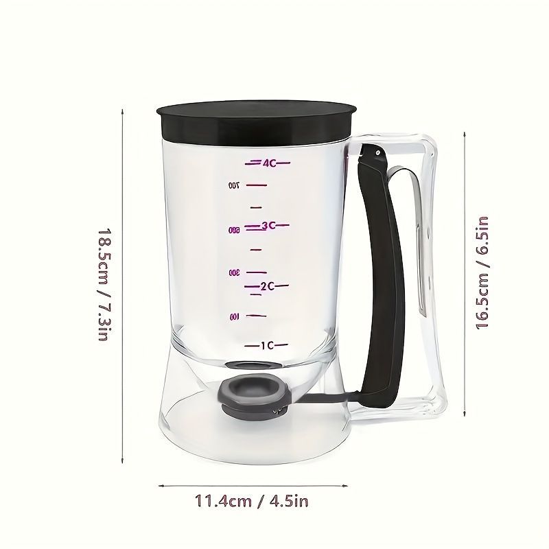 Handheld cake batter separator-Purple