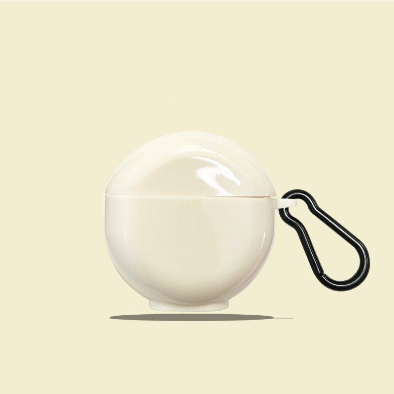Beige headphone cover + hook AirPods 3